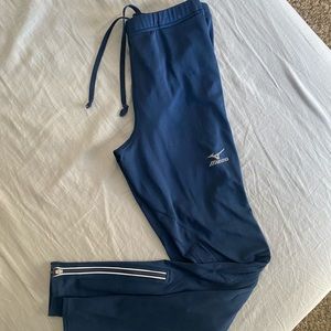 Navy blue Mizuno running leggings. Size S